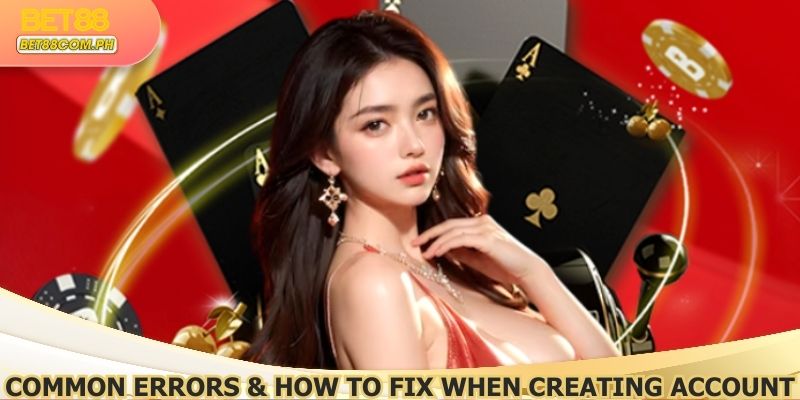 Common errors and how to fix them when creating your gaming account