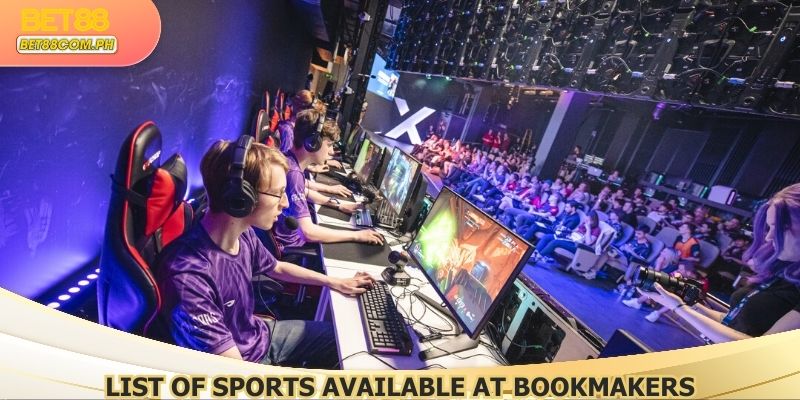 List of sports available at bookmakers