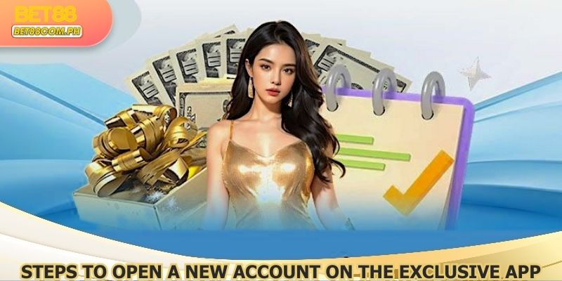 Steps to open a new account on the exclusive app